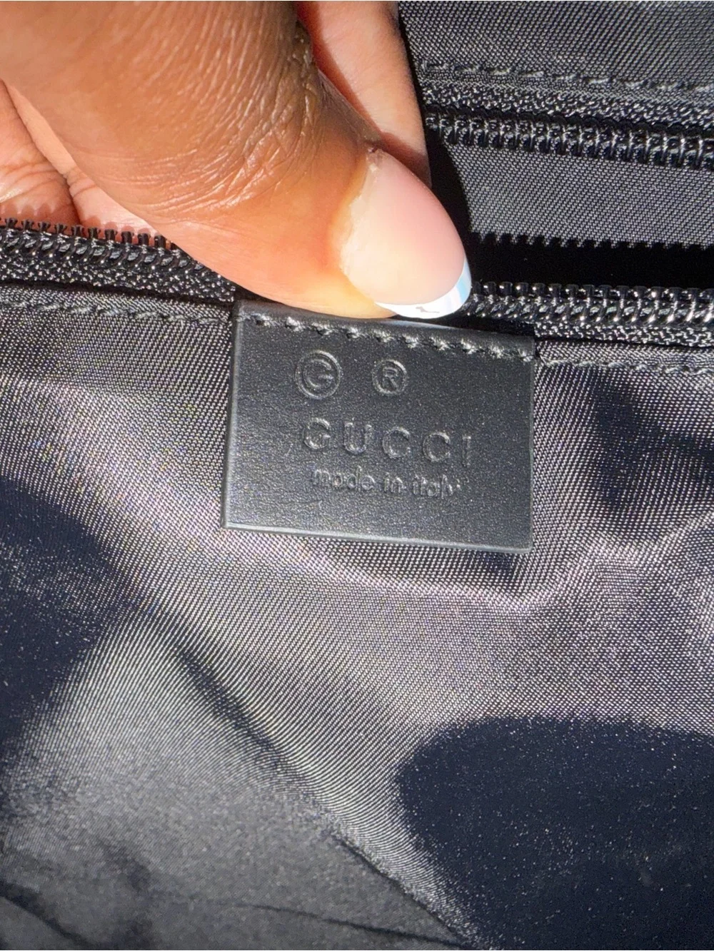 Gucci structured backpack